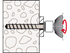 Immagine di UltraCut FBS II 8-14 US viti in acciaio zincato con testa esagonale e rosetta integrata