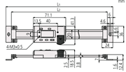 Immagine di Riga elettronica ABS Digimatic -  orizzontale con  funzione diametro
