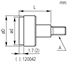 Immagine di Punti di contatto filetto metrico per comparatori a quadrante   con punta in rubino Ø 25 mm