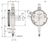 Immagine di Comparatore analogico (Campo di misura 5 mm, Risoluzione 0,01 mm) Mod.  ISO/JIS