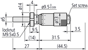 Immagine di Testina micrometrica standard 0,5 - 0"