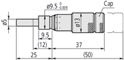 Immagine di Testina micrometrica con grano di regolazione  0,5 - 0 "