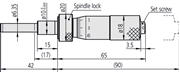 Immagine di Testina micrometrica standard con blocco vite micrometrica 0 - 1 "