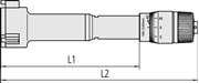 Immagine di Micrometro per interni a tre punte Holtest (contatti riportati al T.I.N)