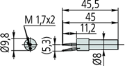 Immagine di Tastatore sferico Ø 1 mm (eccentrico)