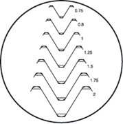 Immagine di Reticolo per oculare filetto ISO (0.75 - 2)