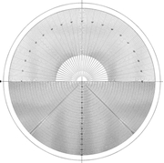 Immagine di Disco reticolare per proiettore di profili  Ø 250 mm