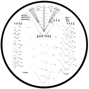 Immagine di Dischi reticolari per proiettori di profili Ø 600