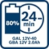 Immagine di 1 x GBA 12V 2.0Ah + 1 x GBA 12V 4.0Ah + GAL 12V-40