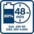 Immagine di 2 batterie GBA 18V 4.0Ah + caricabatteria GAL 18V-40