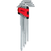 Immagine di Serie chiavi maschio Torx piegate con foro, XL, 9 pzTB10-TB50