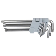 Immagine di Serie di chiavi maschio piegate tx con foro, in acciaio inossidabile. 7 pz