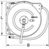 Immagine di Avvolgitubi p.aria compressa automatico,Ø10mm x 15m