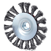 Immagine di Spazzola a disco in filo d'acciaio ritorto con calotta bombata 0,5 mm