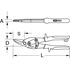 Immagine di Cesoia a doppia leva p.lamiere, taglio sinistrorso,240mm