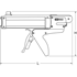 Immagine di Pistola per cartucce senza stelo 310 ml