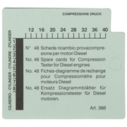 Immagine di Diagrammi per tester di compressione per motori a diesel (CONFEZIONE=48)