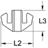 Immagine di Coppia di matrici per prese non schermate 8P8K / RJ45