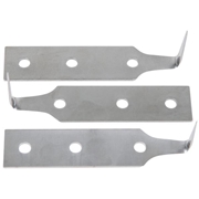 Immagine di Serie di lame in acciaio inox per coltello manuale, lunghezza lama 25 mm, 3 pz