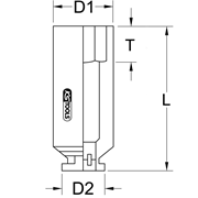 Immagine di 3/4" Kit bussola per avvitatore a impulsi attacco quadro, 20 mm