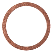 Immagine di Anello di tenuta, rame, Ø esterno 27 mm, Ø interno 22 mm, confezione da 10