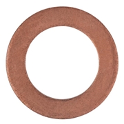 Immagine di Anello di tenuta, rame, Ø esterno 24 mm, Ø interno 15 mm, confezione da 10