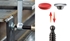 Immagine di Piastra di pressione sostituibile in acciaio di alta qualità con cappuccio protettivo (confezione: 4 pezzi)